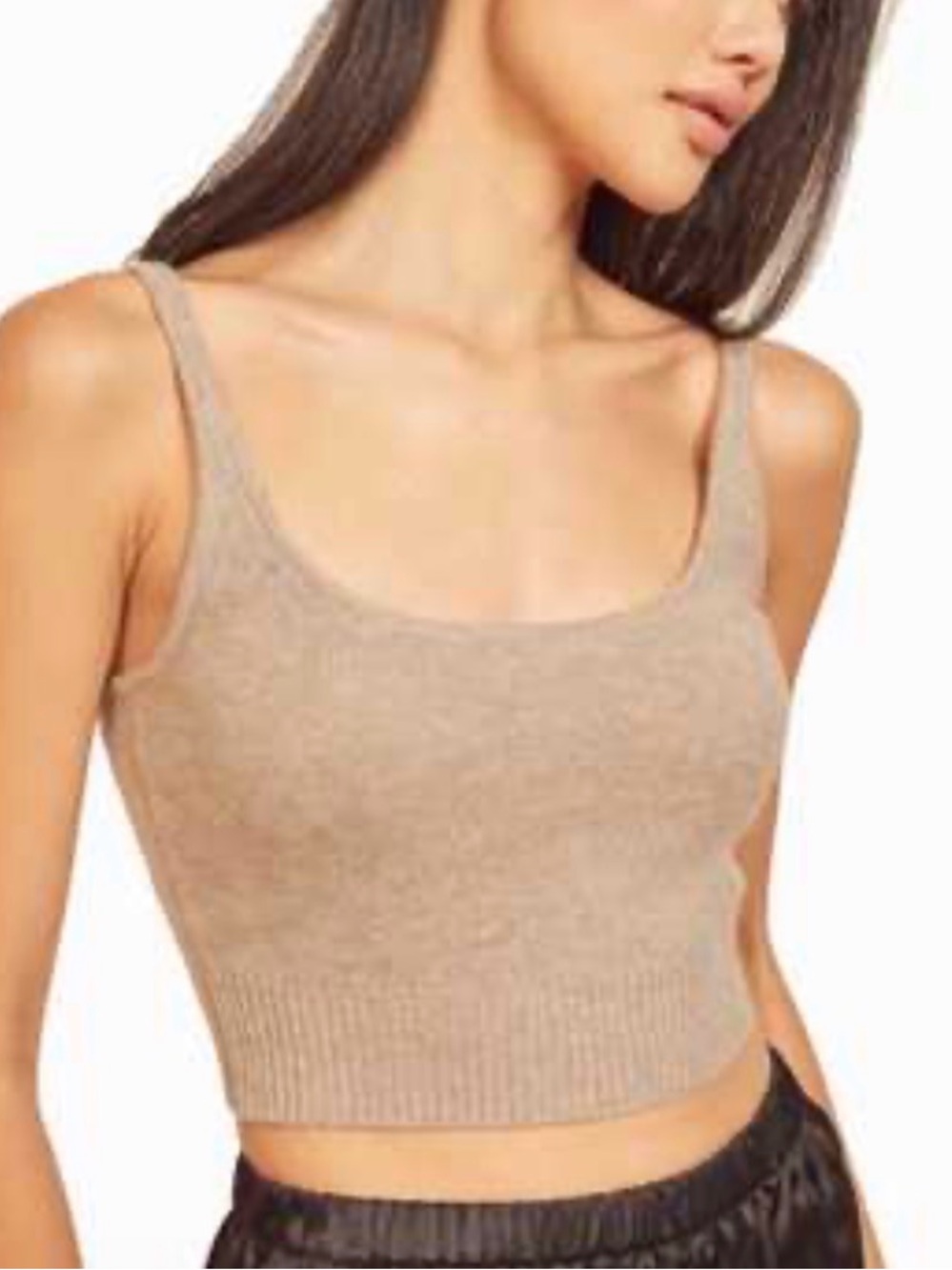 Reformation Varenne cashmere cropped tank top Medium